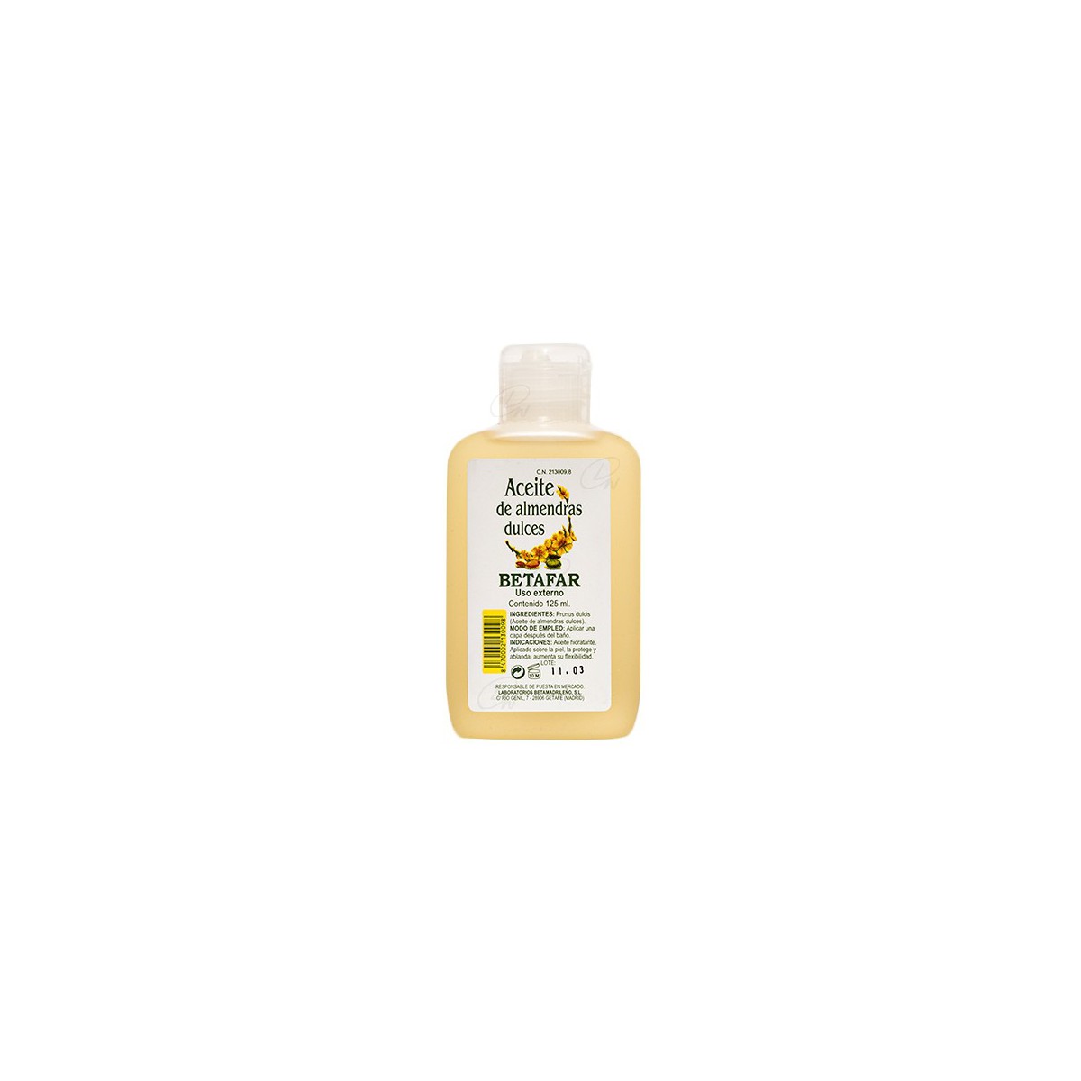 Aceite De Almendras Dulces  BETAMADRILEÑO 125 ML
