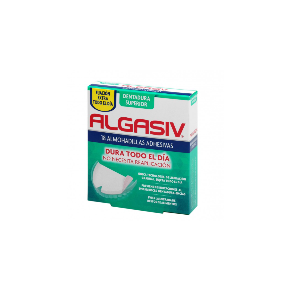 ALGASIV  Dentadura Superior 18 almohadillas