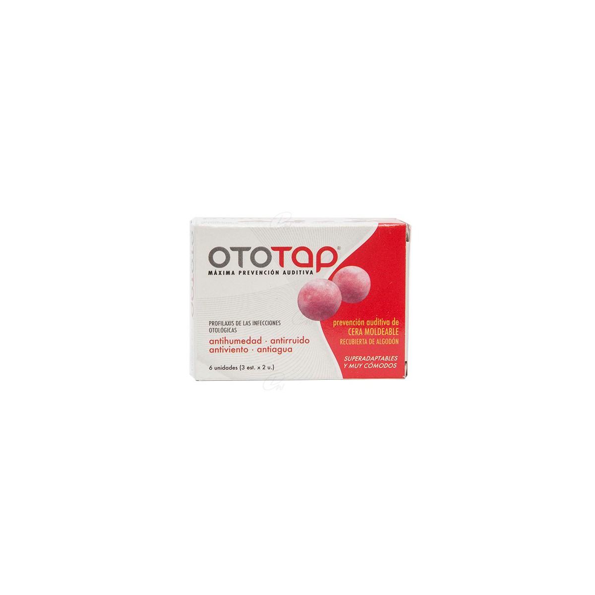 TAPONES OIDOS CERA 6 U