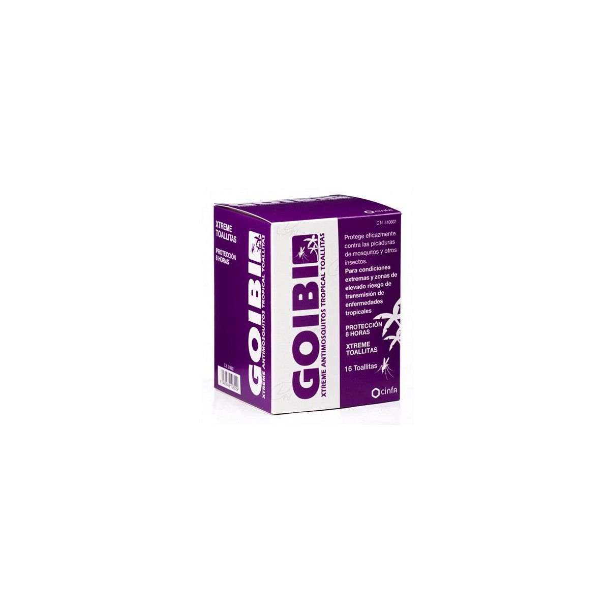 GOIBI  ANTIMOSQUITOS XTREME TOALLITAS 16 TOALLITAS
