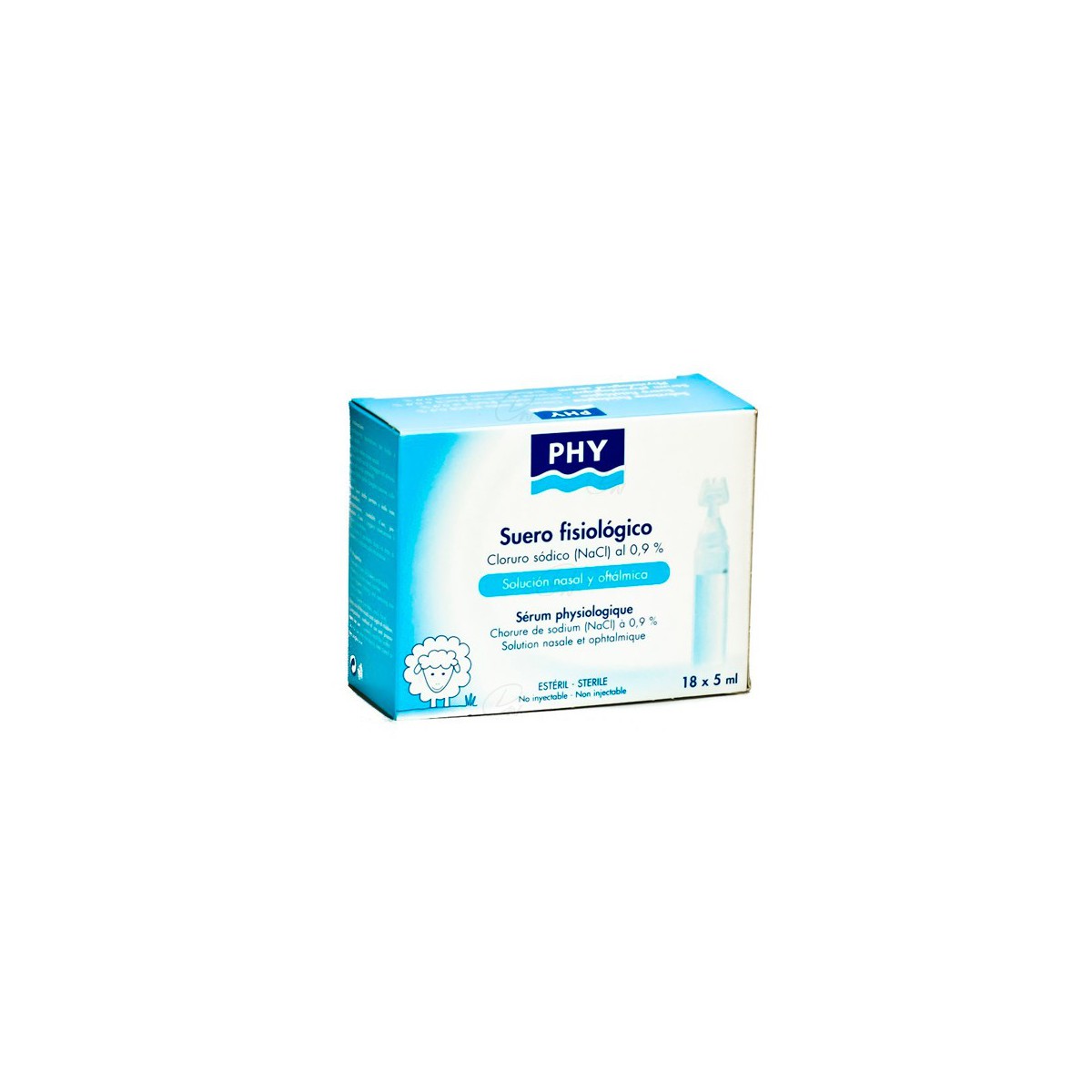 PHY SUERO FISIOLOGICO MONODOSIS 5 ML 18 U