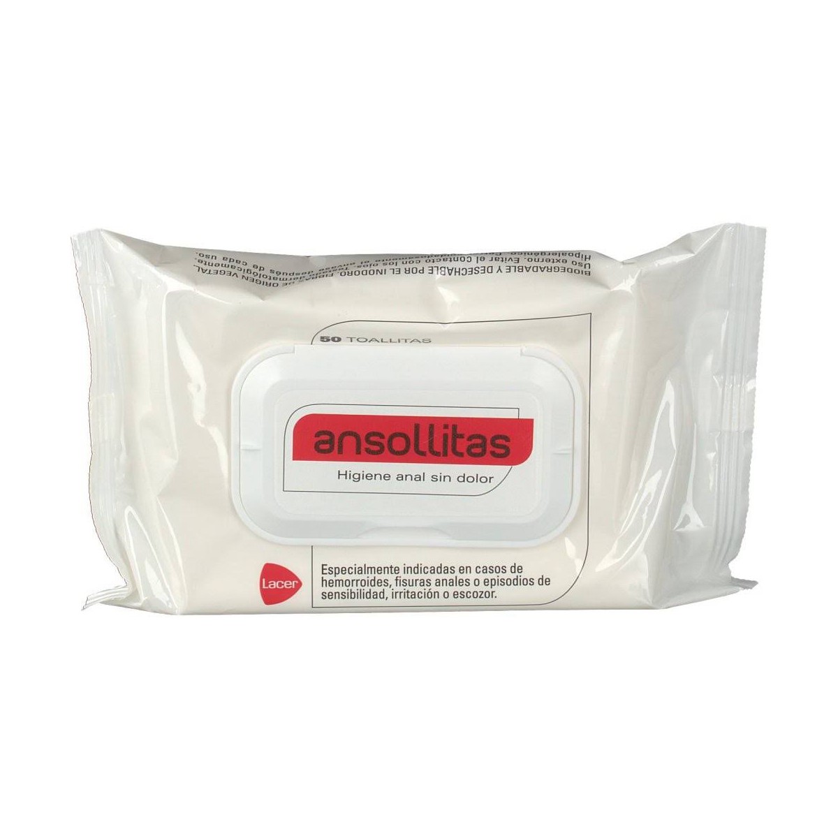 Ansollitas  TOALLITAS DE HIGIENE ANAL 50U