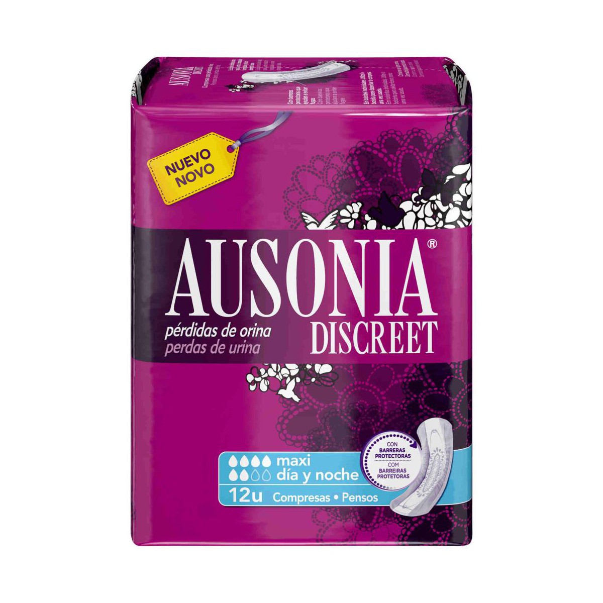 AUSONIA COMPRESAS DISCREET 12 U  Maxi
