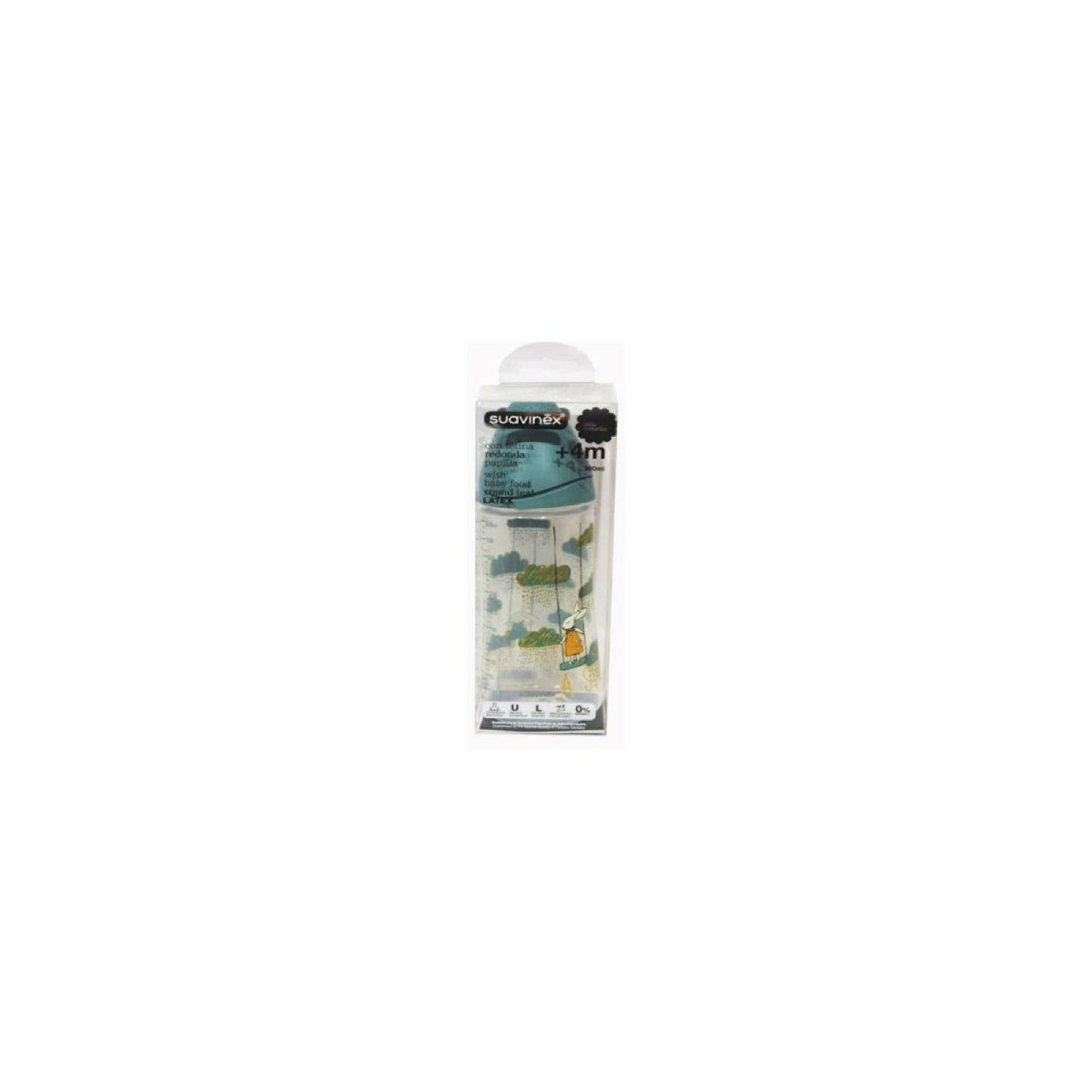 Suavinex Biberon Boca ancha Tetina Papilla 360 ml