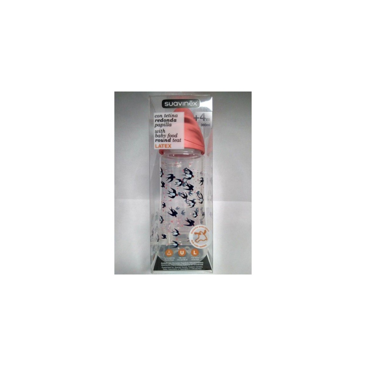 Suavinex Biberon Boca ancha Tetina Papilla 360 ml
