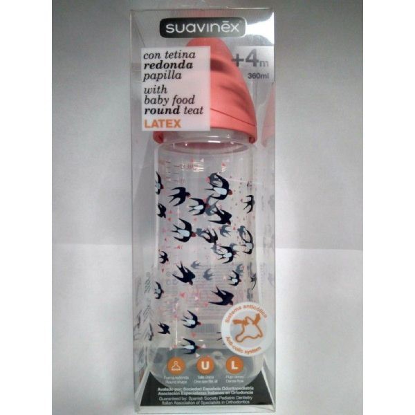 Suavinex Biberon Boca ancha Tetina Papilla 360 ml
