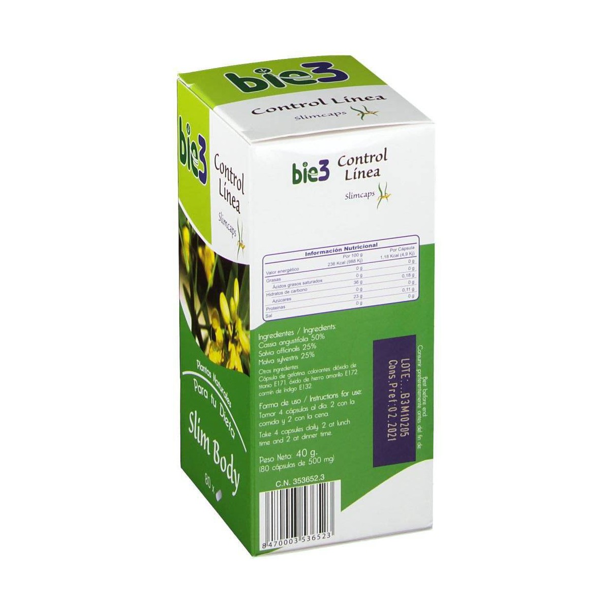 Bie3 Slim Body Control Linea Slimcaps 80