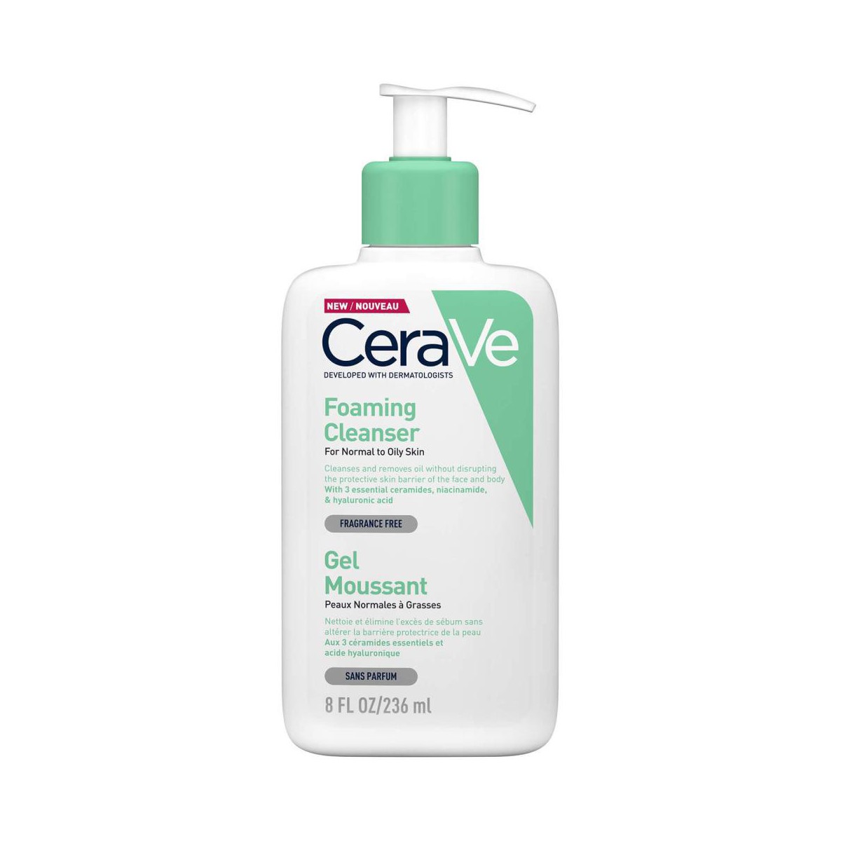 CERAVE  GEL LIMPIADOR ESPUMOSO 236mL
