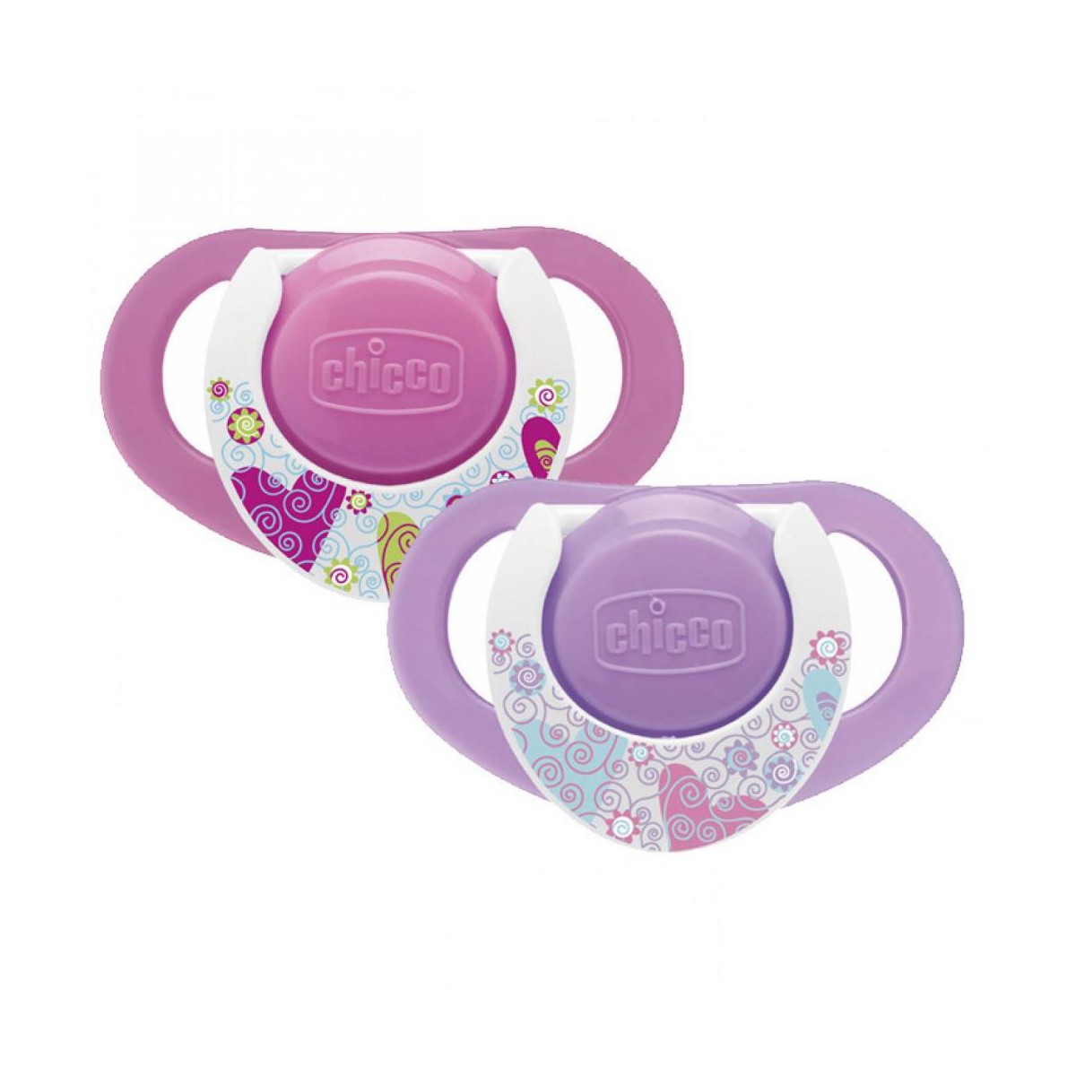 Chicco Chupete Physio caucho Rosa 12m 2u