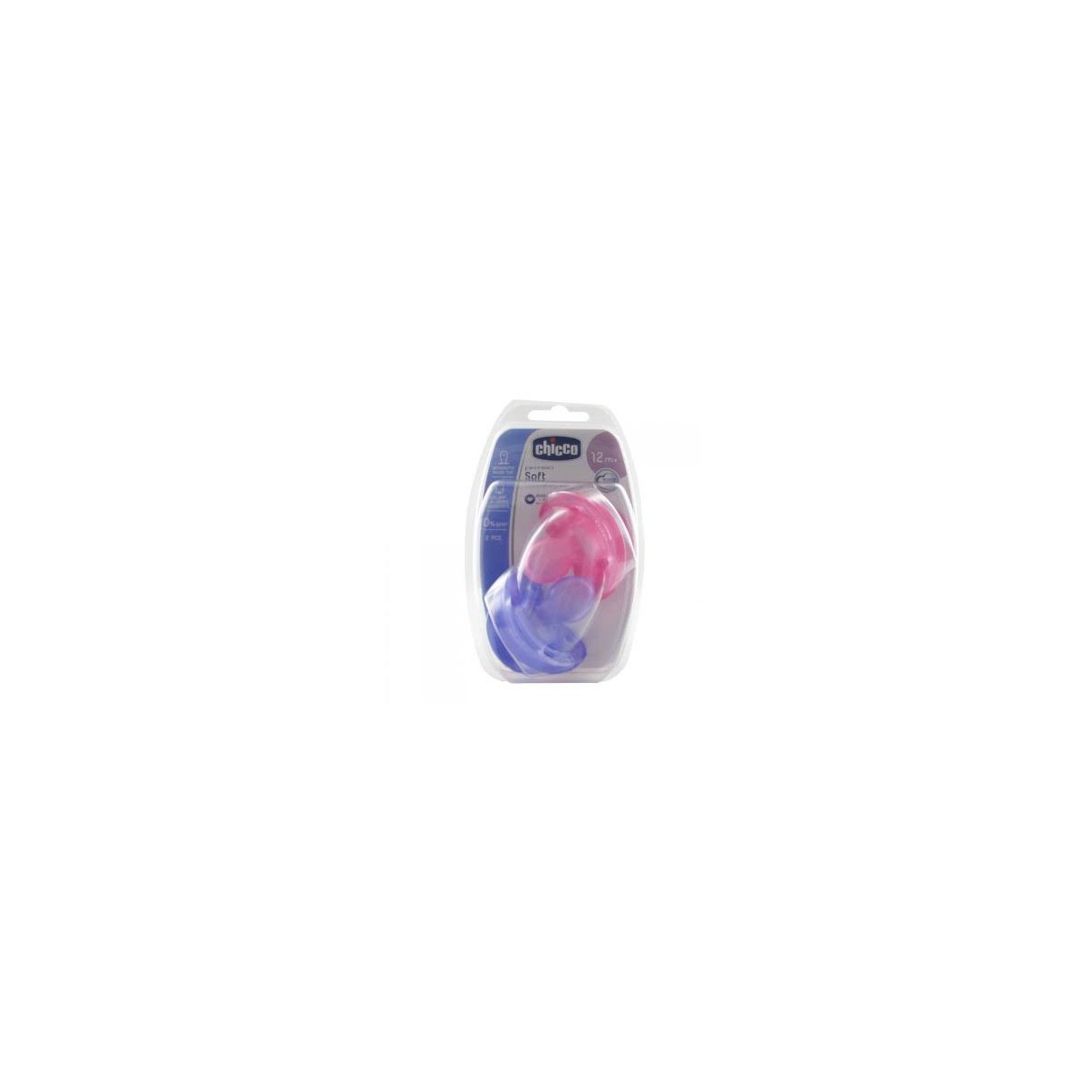 Chupetes Physiosoft Silicona Chicco Pack 2 Unds...