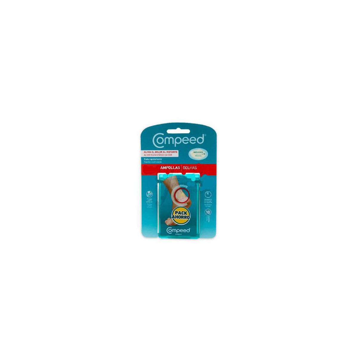 COMPEED AMPOLLAS HIDROCOLOIDE T MED PACK 10 U