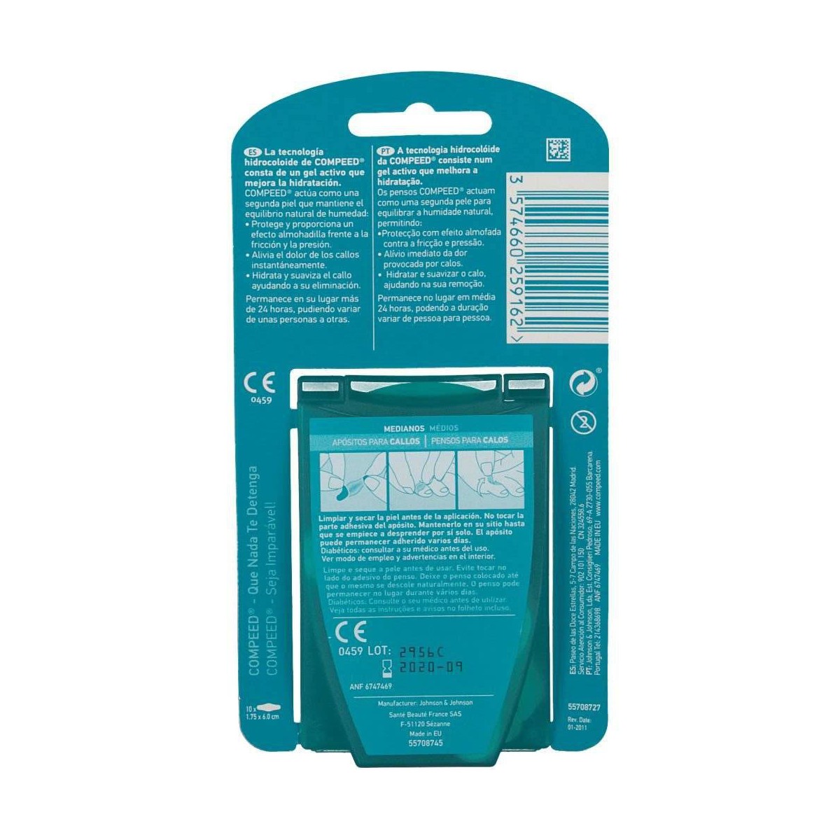 COMPEED APOSITOS CALLOS 10U TMED