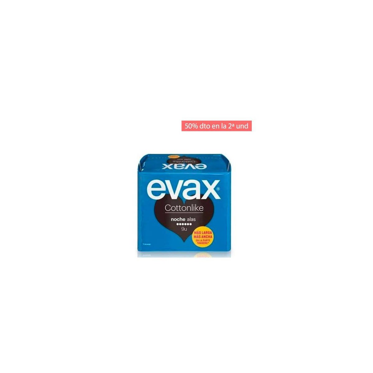 EVAX COMPRESAS COTTONLIKE ALAS 9U NOCHE