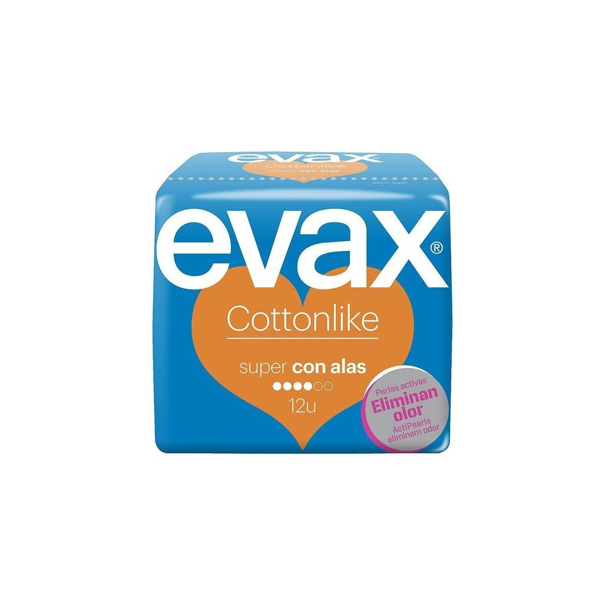 EVAX COTTONLIKE SUPER ALAS 12 COMPRESAS