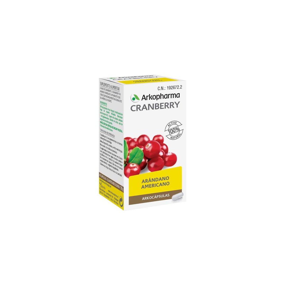 ARKOCÁPSULAS ARÁNDANO ROJO  CRANBERRY 45 cáps