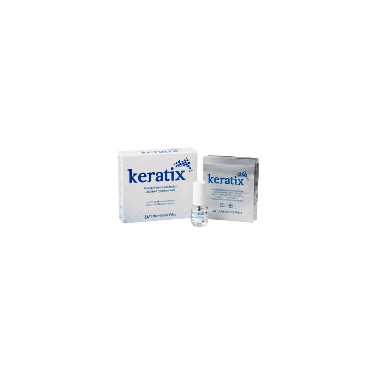 Keratix Solución 3 gr 36 Parches Adhesivos