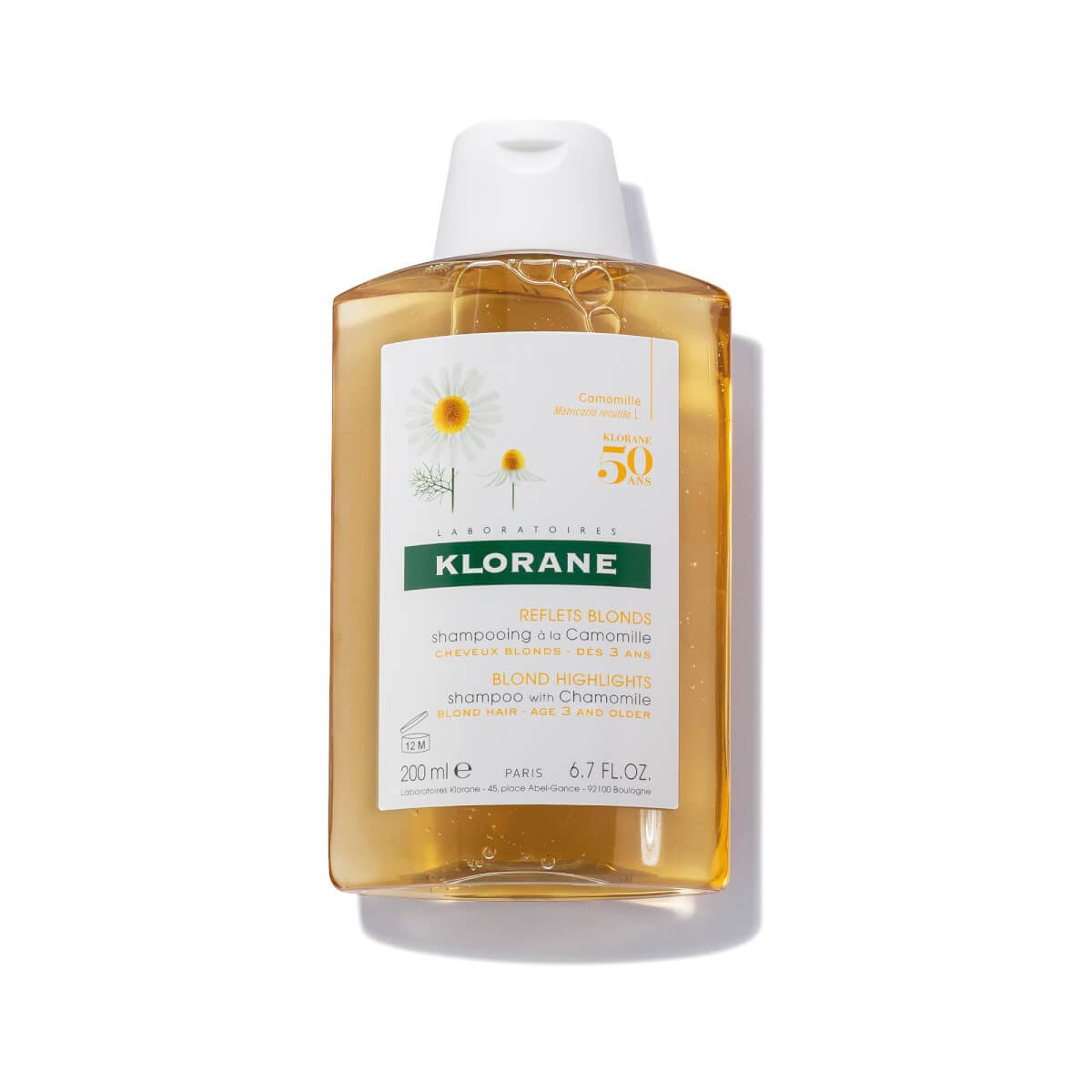 KLORANE CHAMPÚ A LA CAMOMILA 200ML
