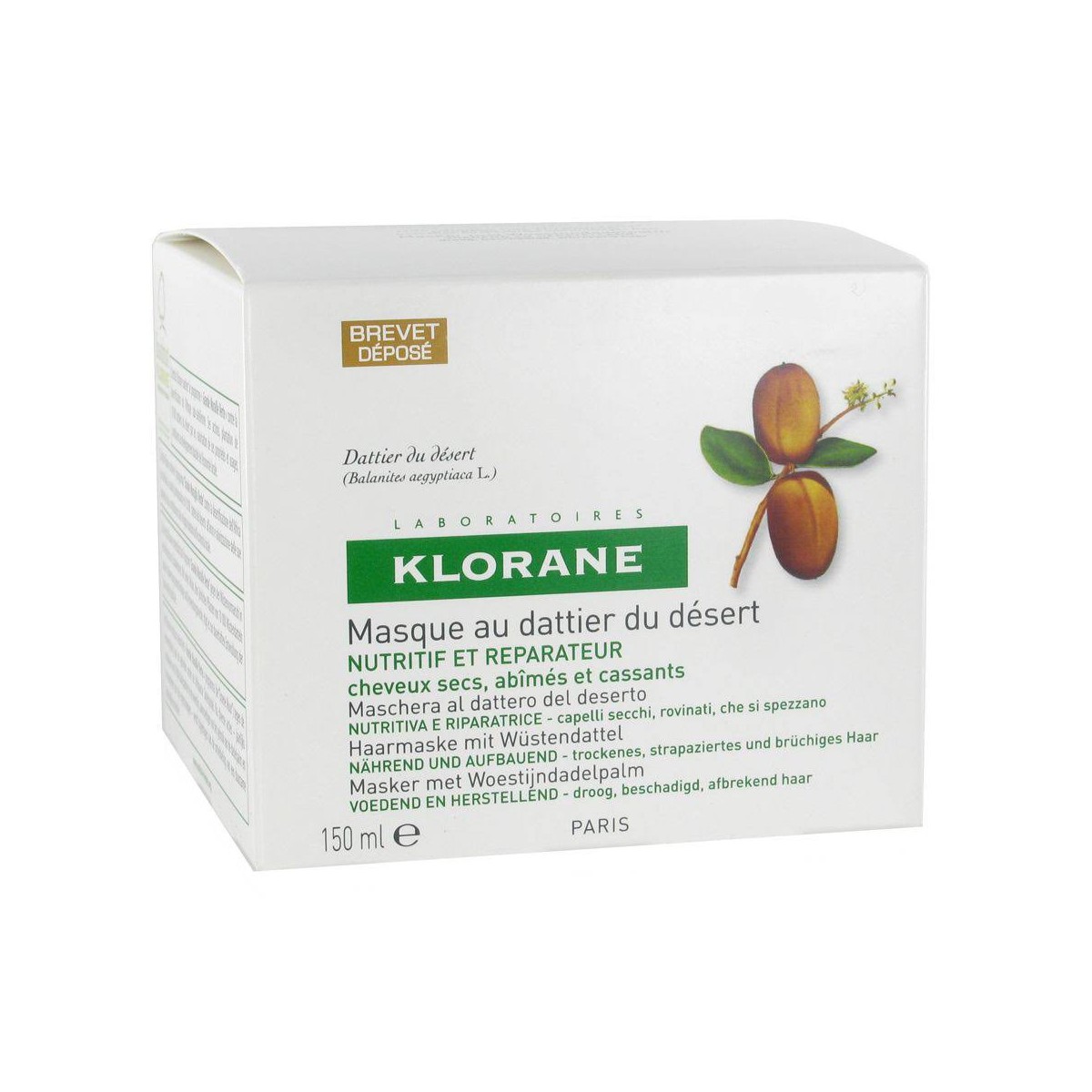 KLORANE MASCARILLA AL DÁTIL DEL DESIERTO 150mL