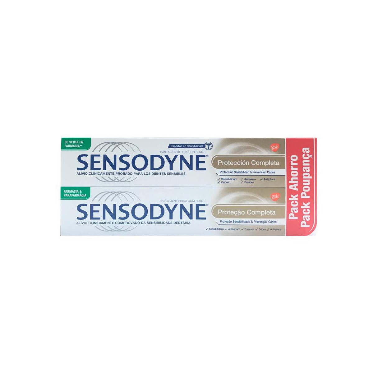 Sensodyne protección completa 2x75ml