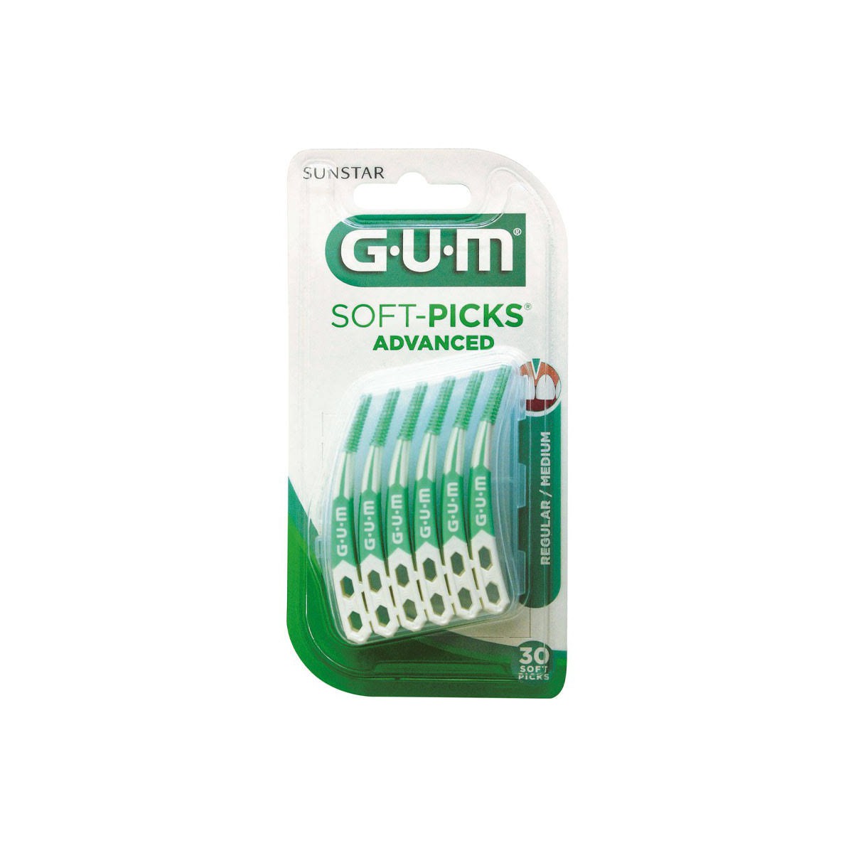 GUM SOFTPICKS C INTERDENTALES ADVANCED REGULAR 30U