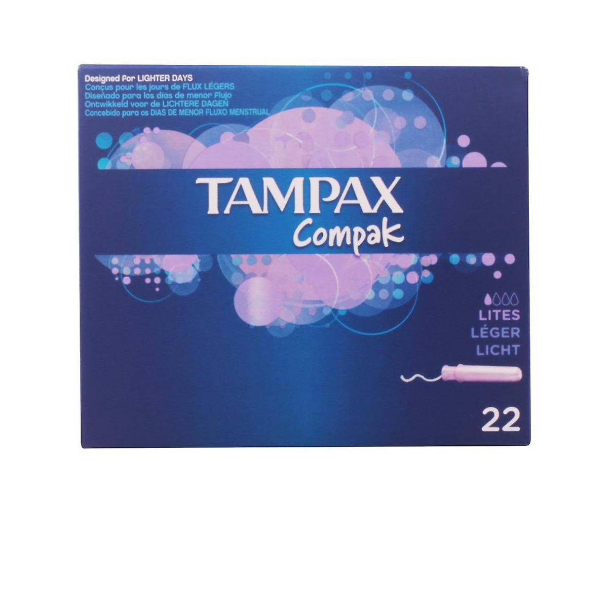Tampax Compak Lites Tampones 22