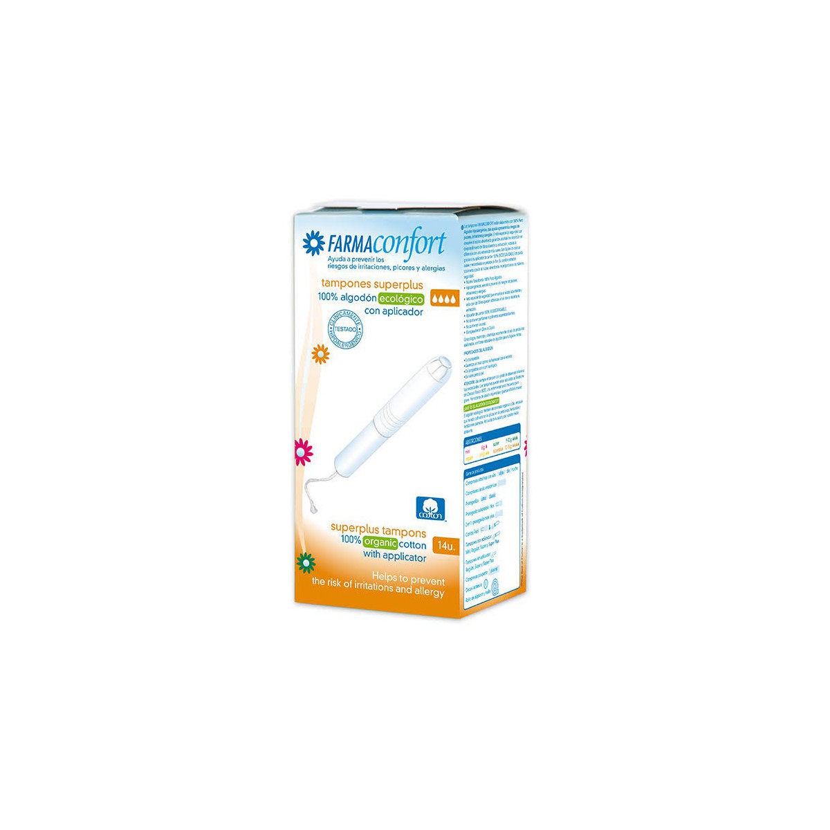 Farmaconfort Tampones 100 Algodon Super Plus 14 U