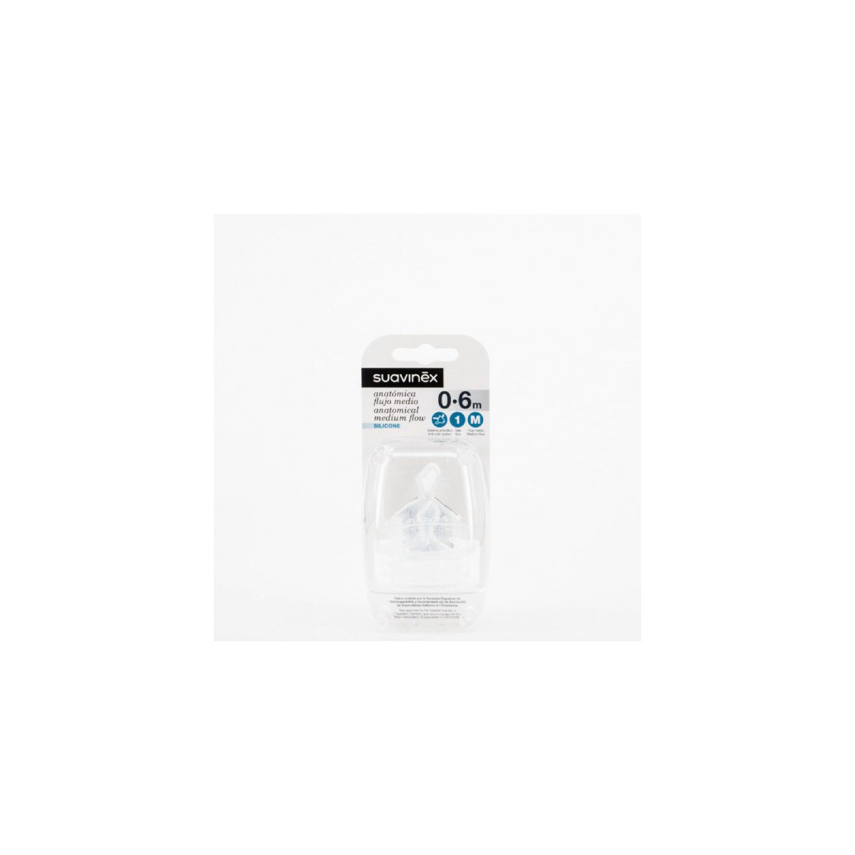 Suavinex Tetina Anatomica Silicona T1M 2U