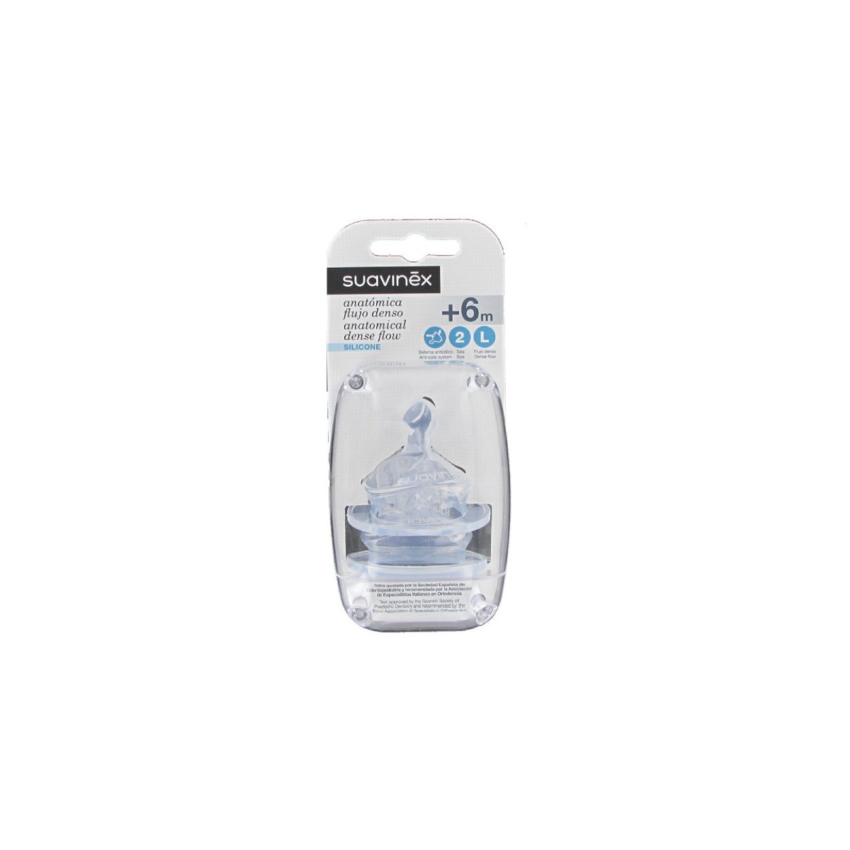 TETINA SILICONA ANATOMICA SUAVINEX T2L 2 U