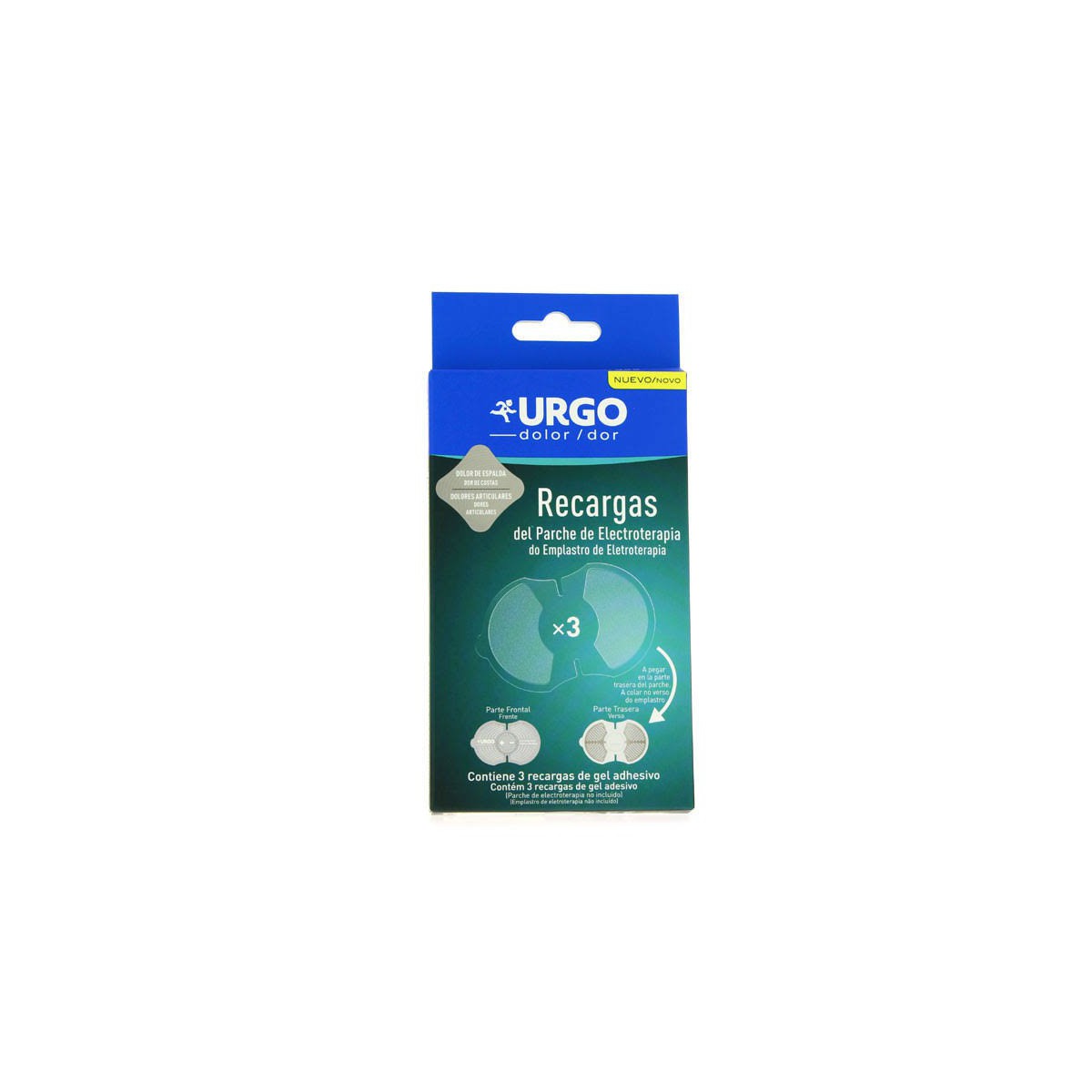 Urgo 3 Recargas Parche de Electroterapia