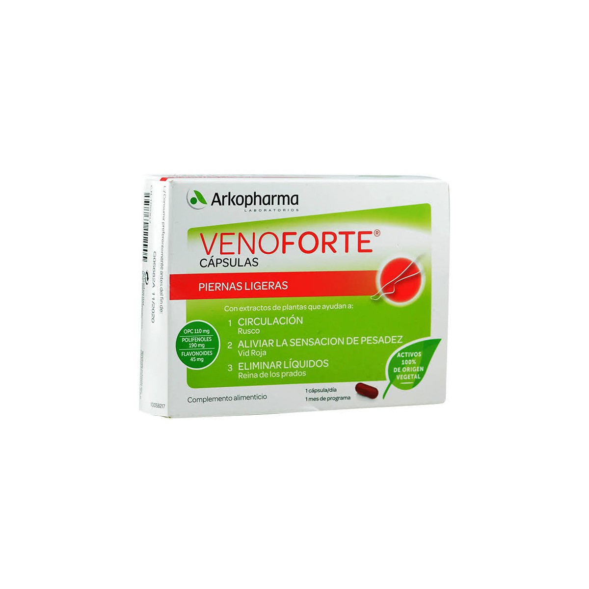 VENOFORTE PIERNAS LIGERAS 30 CÁPSULAS  ARKOPHARMA