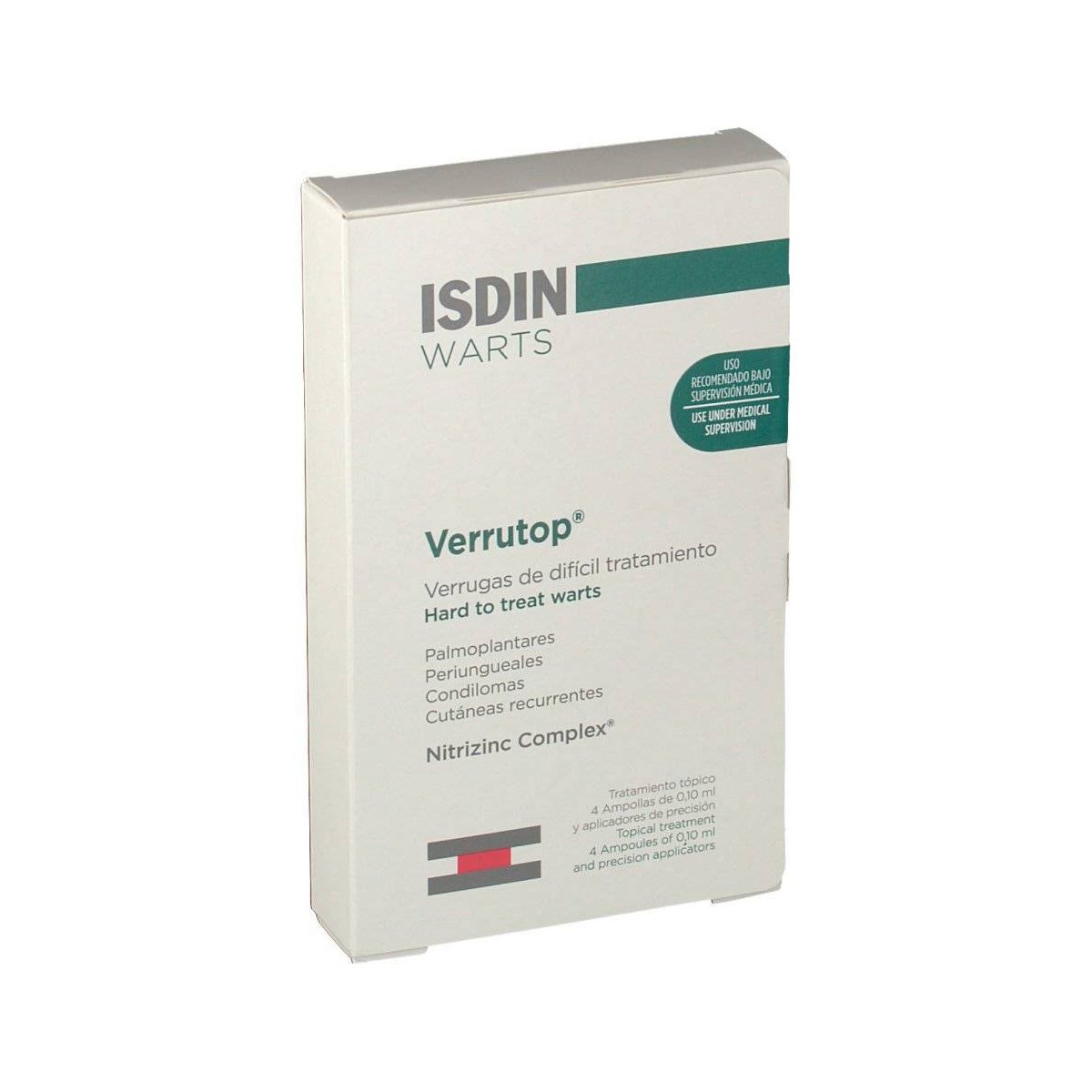 VERRUTOP ISDIN 4 ampollas de 010 mL