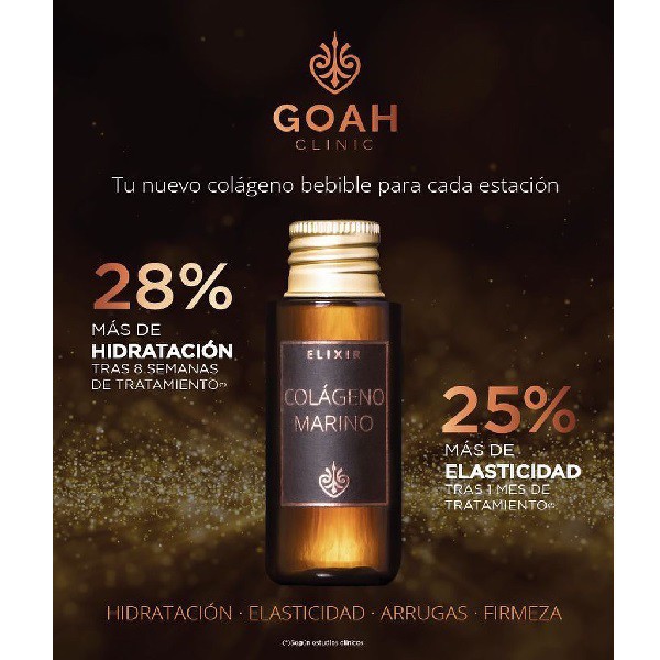 GOAH CLINIC ELIXIR COLÁGENO MARINO 20 viales bebibles