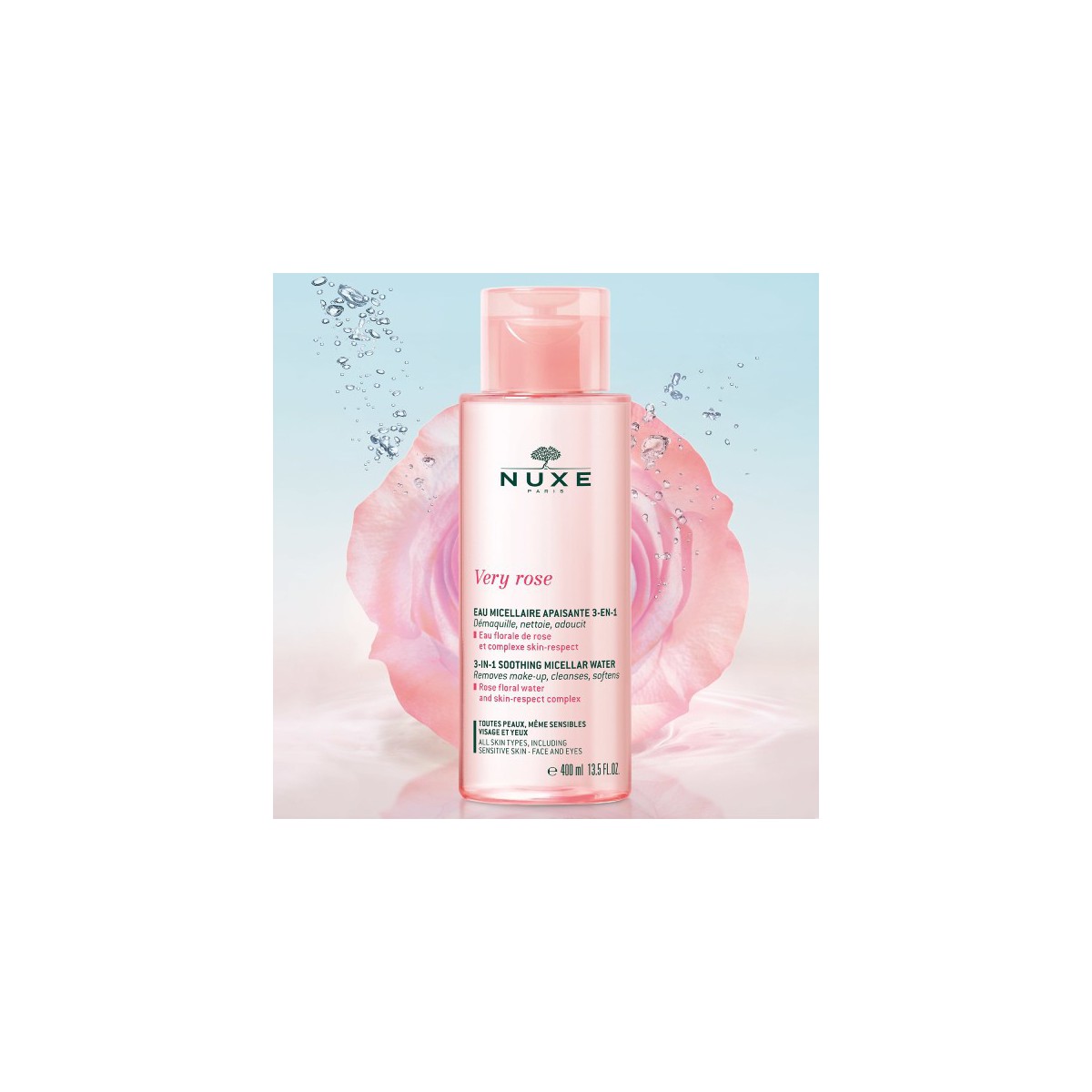 NUXE VERY ROSE AGUA MICELAR CALMANTE 3 EN 1...
