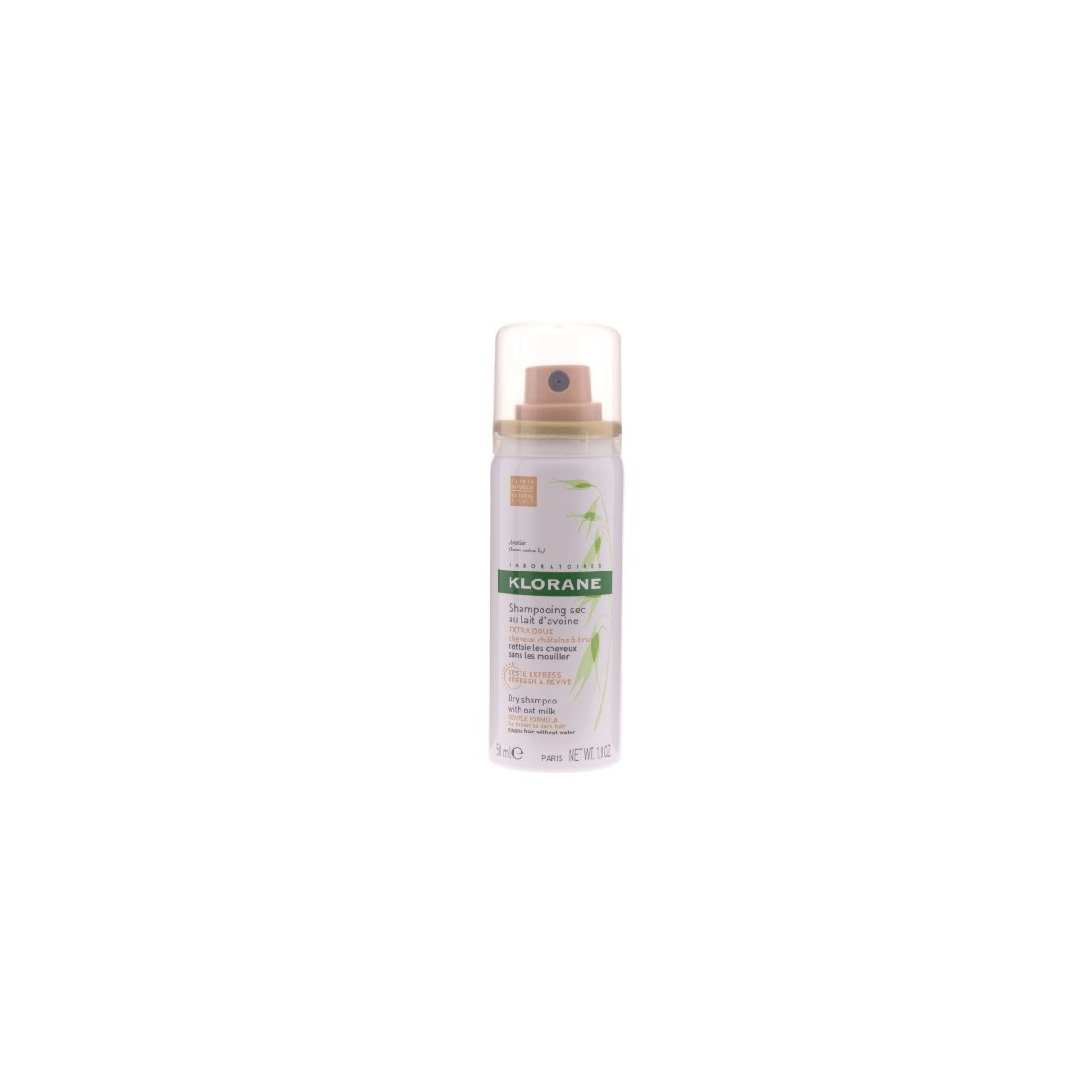 CHAMPÚ SECO KLORANE A LA LECHE DE AVENA COLOR 50ML