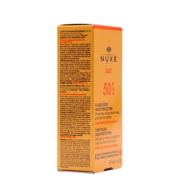 NUXE SUN FLUIDO LIGERO SPF50 50ML