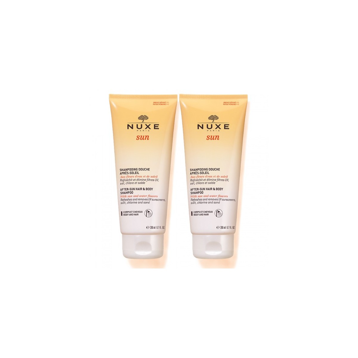 NUXE SUN CHAMPU DOUCHE APRESSOLEIL 2x200ML