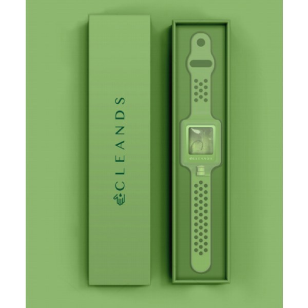 PULSERA DISPENSADORA DE GEL HIDROALCOHÓLICO CON ALOE VERA VERDE CLEANDS