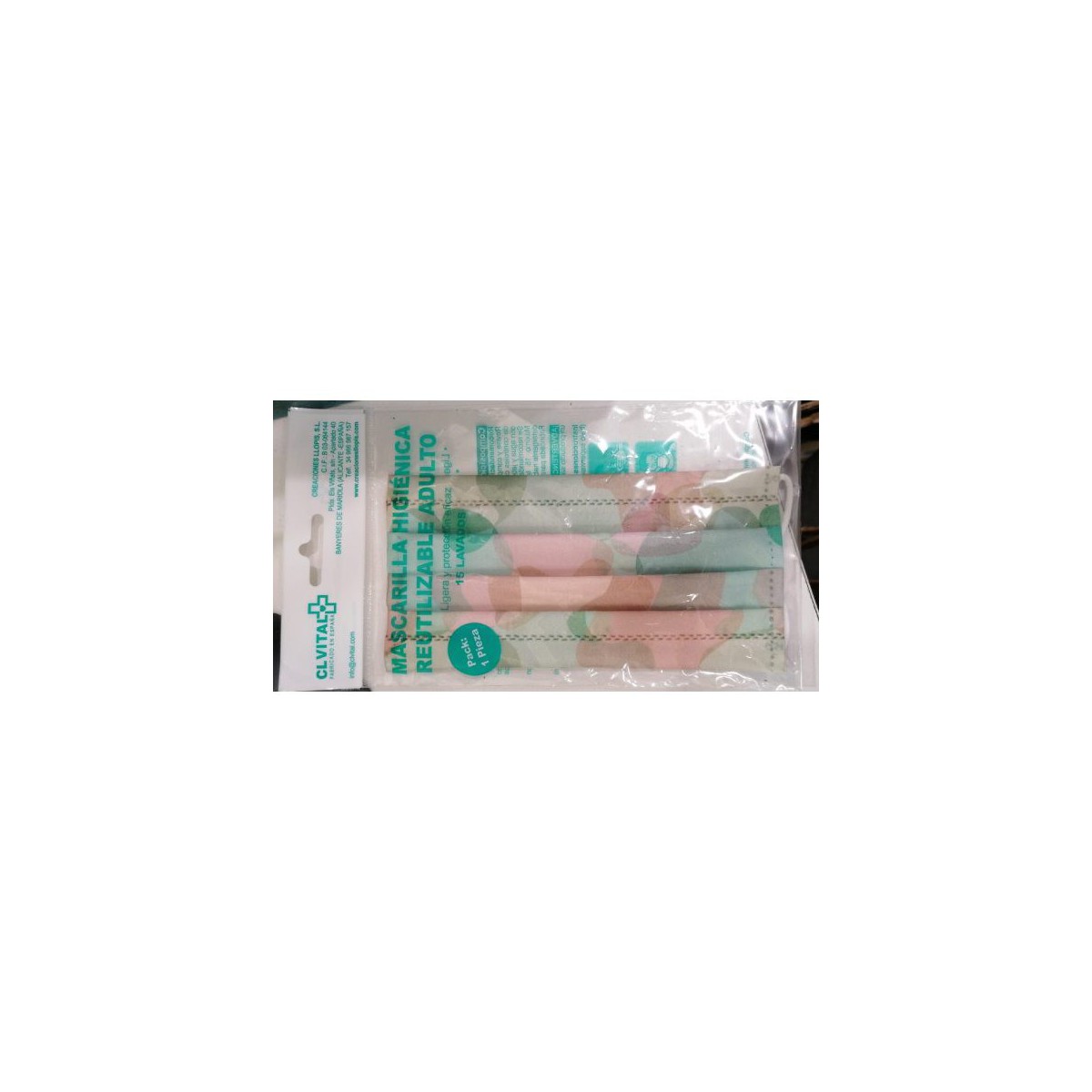 CLVITAL MASCARILLA HIGIÉNICA REUTILIZABLE...