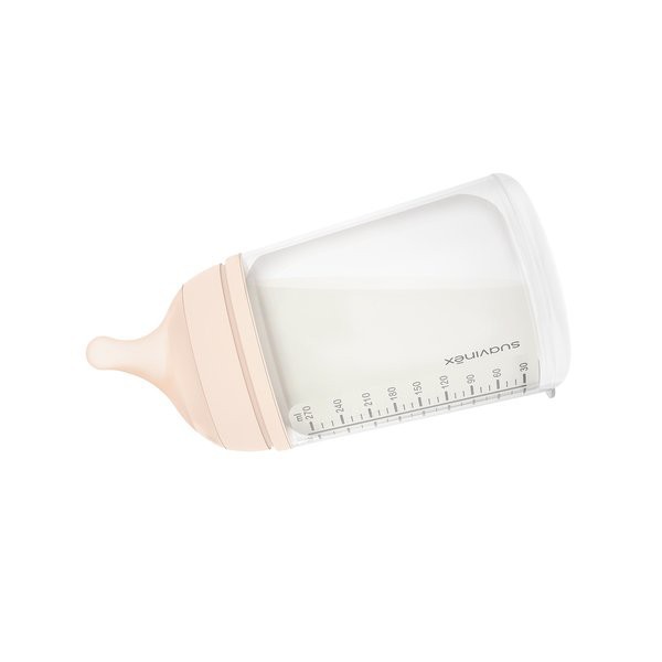 BIBERON ANTICOLICO TETINA LACTANCIA SILICONA MIXTA SUAVINEX 180 ML