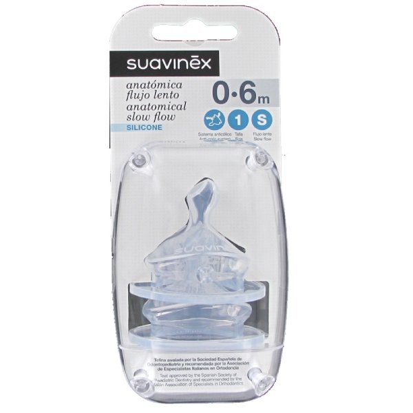 TETINA SILICONA ANATOMICA SUAVINEX T1S 2U 06 MESES