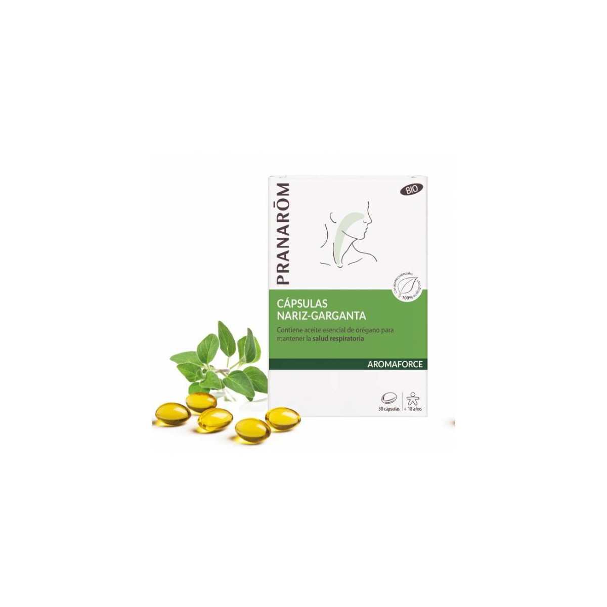 PRANAROM AROMAFORCE CAPSULAS NARIZGARGANTA 30...