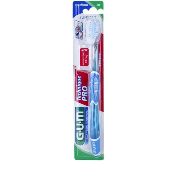 CEPILLO DENTAL ADULTO GUM 528 TECHNIQUE PRO COMPACTO MEDIO