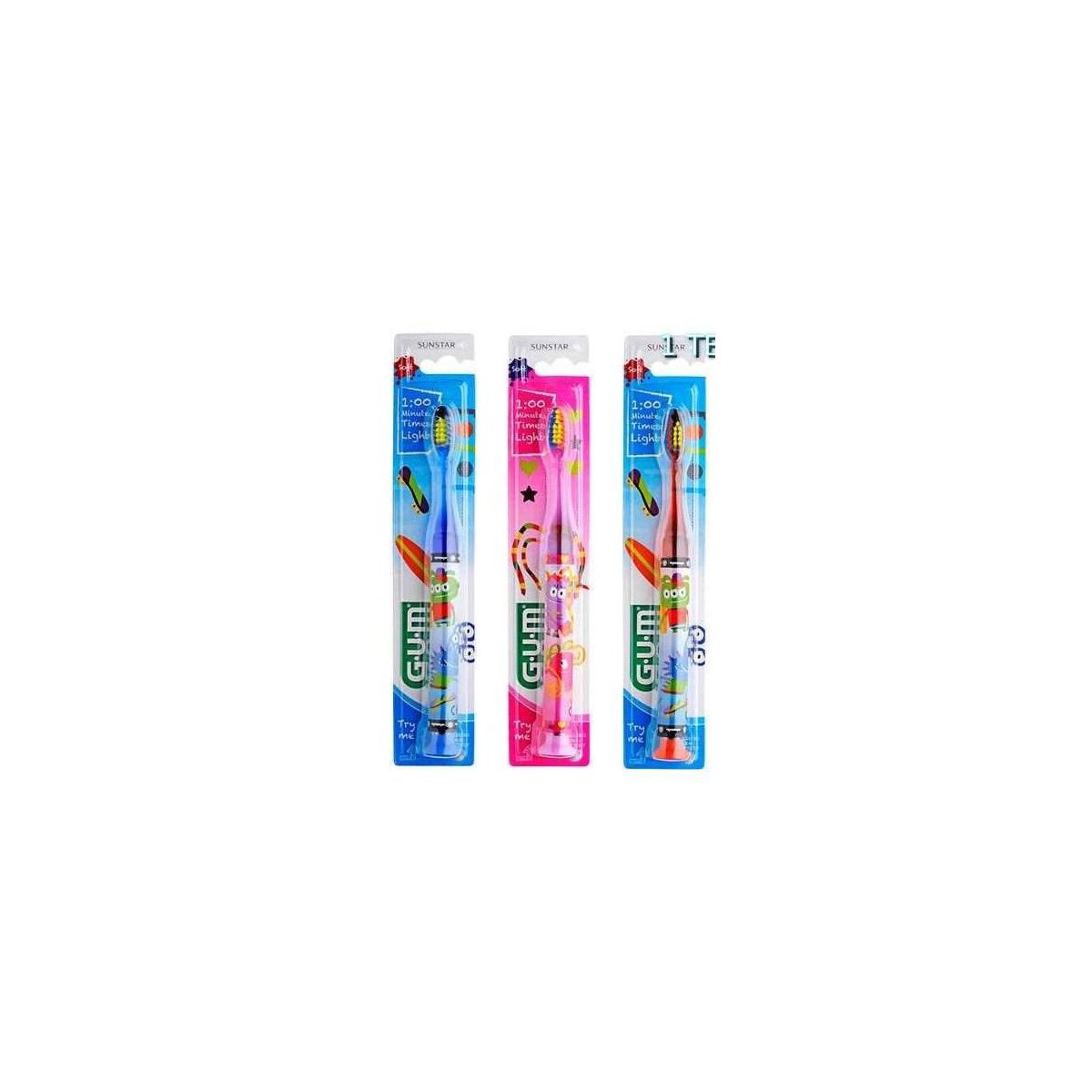 CEPILLO DENTAL JUNIOR GUM 903 C LUZ MONSTRUOS