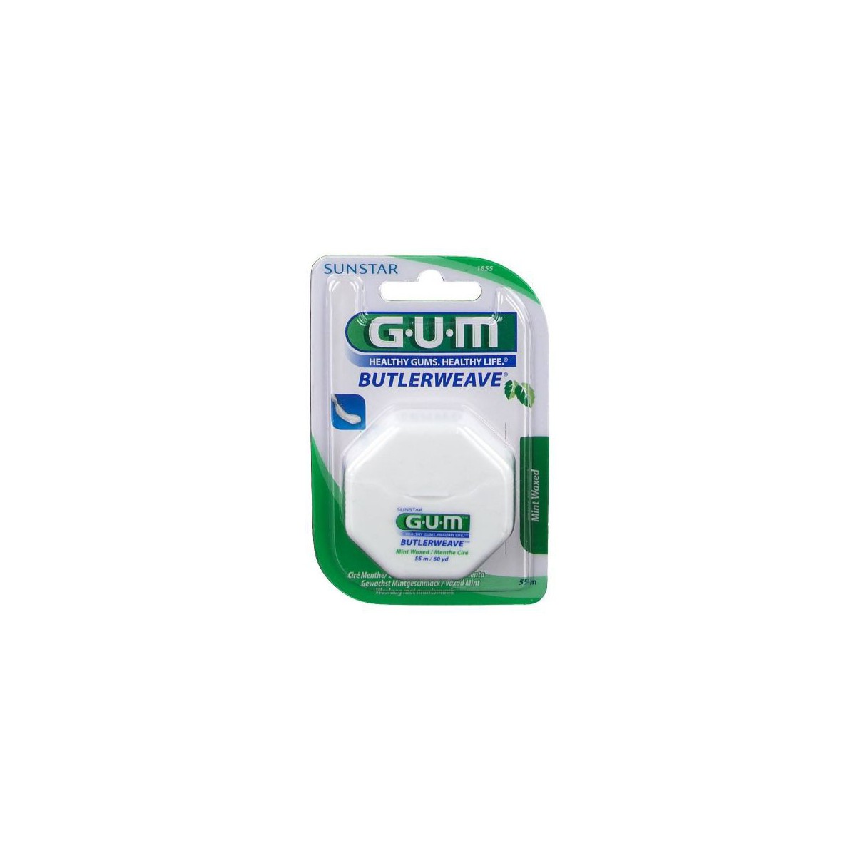 GUM1855 DENTAL SEDA CON CERA MENTOLADA 548 M