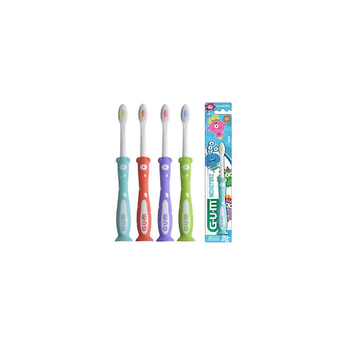CEPILLO DENTAL KIDS GUM 901 MONSTRUOS 36 años