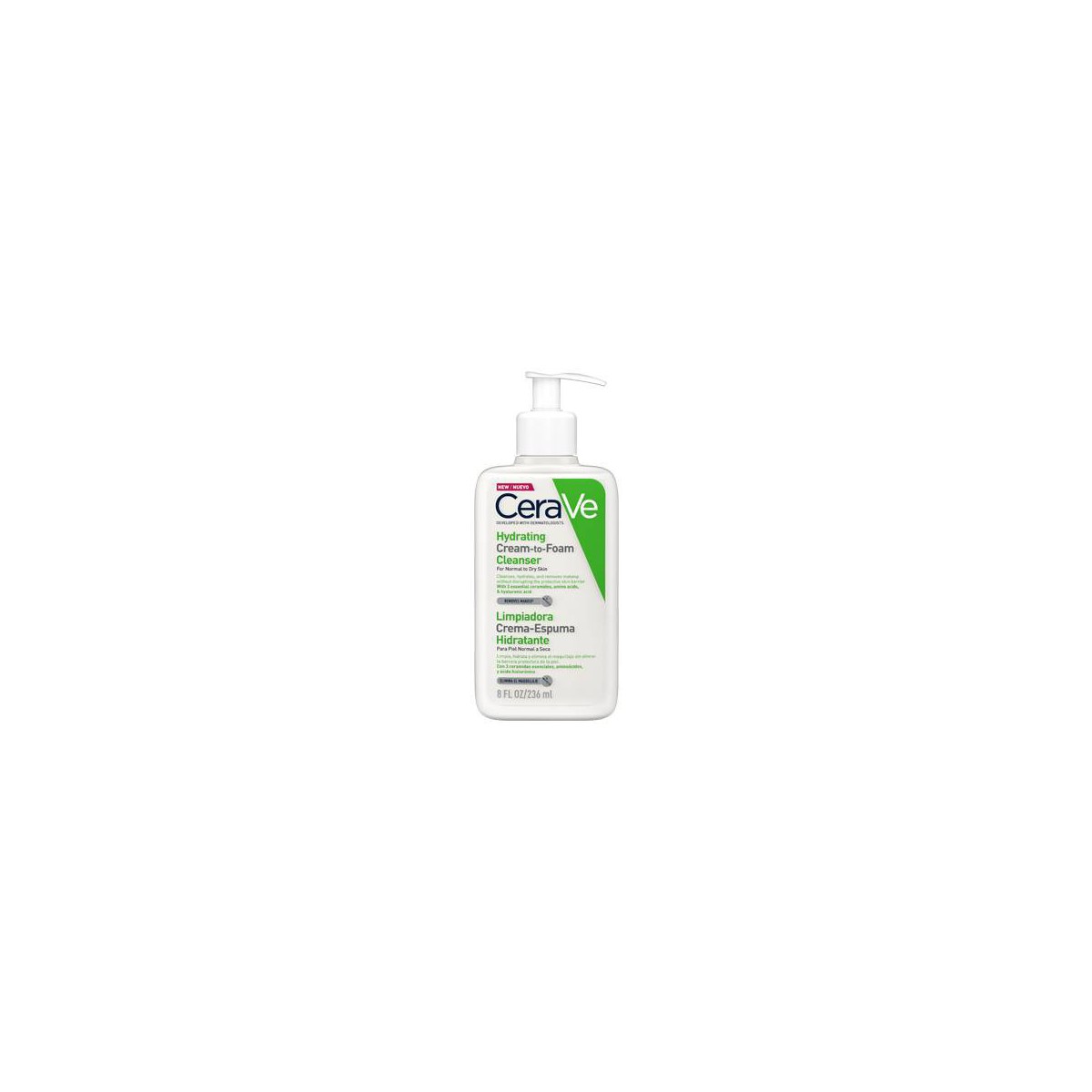 CERAVE  CREMA ESPUMA LIMPIADORA HIDRATANTE 236ML