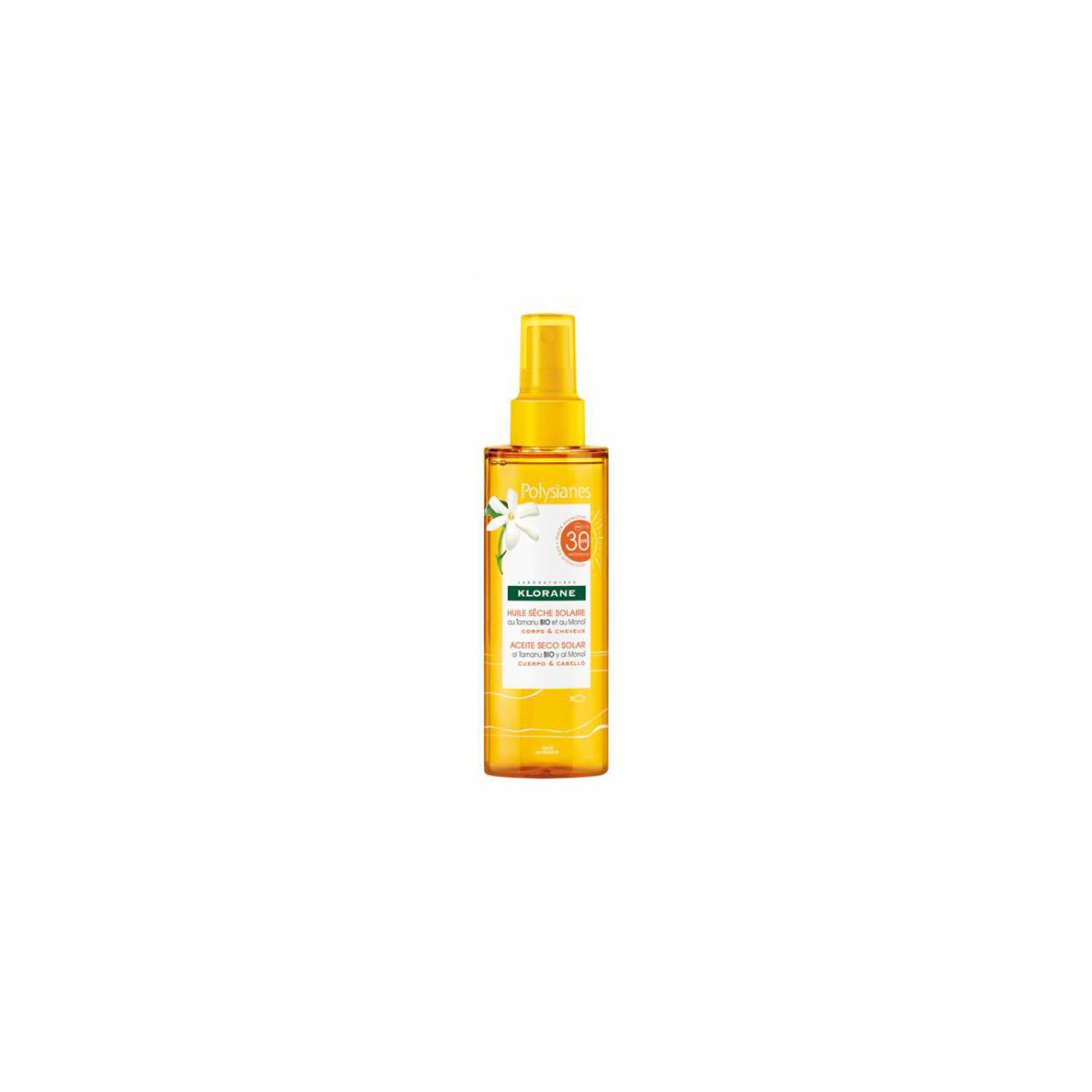 KLORANE POLYSIANES ACEITE SECO SOLAR SPF 30...