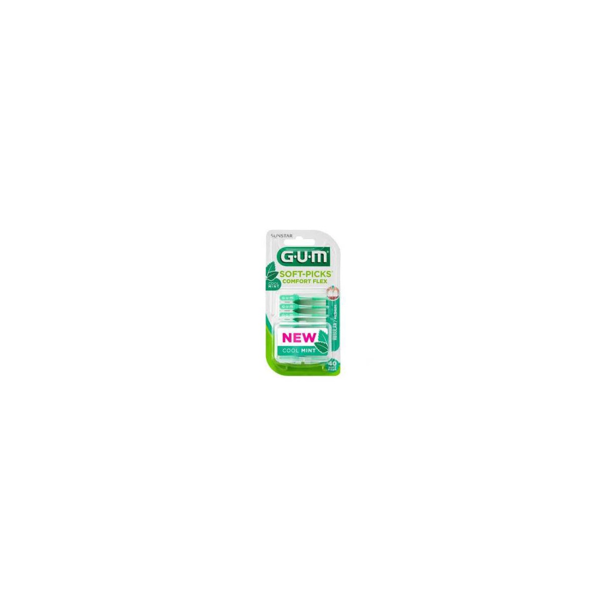 GUM SOFT PICKS COMFORT FLEX MENTOL 