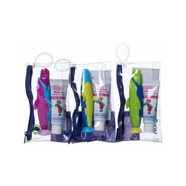 FLUOR KIN INFANTIL PASTA DENTIFRICA  CEPILLO INFANTIL KIN VIAJE INICIO 25 ML