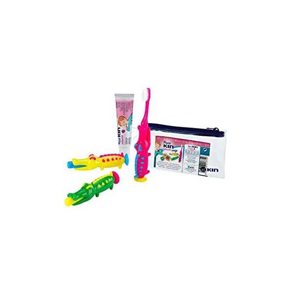 FLUOR KIN INFANTIL PASTA DENTIFRICA  CEPILLO INFANTIL KIN VIAJE INICIO 25 ML